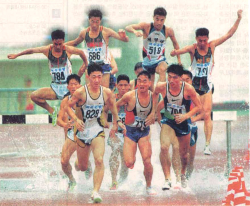 1998 전국체전 영남대 계주 우승 